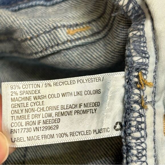 Ava & Viv Blue Distressed Jean Shorts - Size 24 - Picture 5 of 5